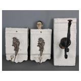 Lot Of Architectural Wall Hooks - Repurposed Lot Of Architectural Wall Hooks - Repurposed