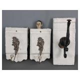 Lot Of Architectural Wall Hooks - Repurposed