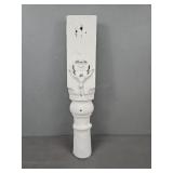 Painted Wood Architectural Decor W/ Hook Painted Wood Architectural Decor W/ Hook