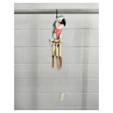Hanging Wood Parrot Bamboo Windchime Hanging Wood Parrot Bamboo Windchime
