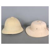 2x The Bid Village Hat Shop Pit Helmets