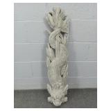 Oriental Style Concrete Wall Hung Yard Art Oriental Style Concrete Wall Hung Yard Art