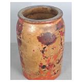 Unusual Antique Stoneware Crock Unusual Antique Stoneware Crock