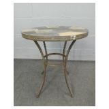 Solid Metal Slate Top Patio Table Solid Metal Slate Top Patio Table