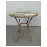 Solid Metal Slate Top Patio Table