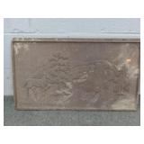 Franklin Cast Iron Fire Place Back Panel Franklin Cast Iron Fire Place Back Panel
