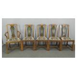 5x The Bid Vintage Painted Dining Chairs 5x The Bid Vintage Painted Dining Chairs