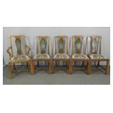 5x The Bid Vintage Painted Dining Chairs