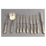 Lot Of Sterling Silver Handled Knives & More Lot Of Sterling Silver Handled Knives & More