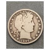 1897 Barber Half Dollar