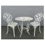 Three Piece Cast Metal Patio Set Three Piece Cast Metal Patio Set