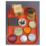 Large Lot Of Assorted Coasters Large Lot Of Assorted Coasters