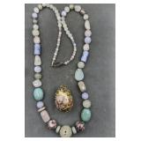 2 X Bid Cloisonne Jewelry Beautiful Glass Bead 2 X Bid Cloisonne Jewelry Beautiful Glass Bead