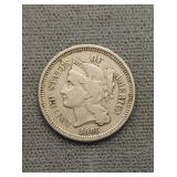 1865 Civil War Era 3 Cent Piece 1865 Civil War Era 3 Cent Piece