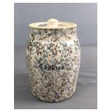 Graniteware / Spongeware Cookie Jar