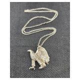 Sterling 20in Eagle Necklace 17.2g Tw Sterling 20in Eagle Necklace 17.2g Tw