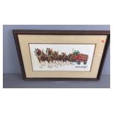 Cross Stitch Budweiser Ad In Frame Cross Stitch Budweiser Ad In Frame