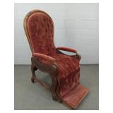Unusual Antique Upholstered Reclining Chair Unusual Antique Upholstered Reclining Chair