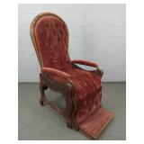 Unusual Antique Upholstered Reclining Chair