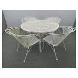 Five Piece Wrought Iron Patio Set Five Piece Wrought Iron Patio Set
