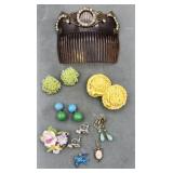 Vintage Jewelry A W Germany Hong Kong Clip On Vintage Jewelry A W Germany Hong Kong Clip On