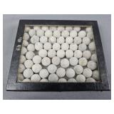 Display Case Full Of Lead Civil War Musket Balls Display Case Full Of Lead Civil War Musket Balls