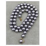 Sterling Tac Culture Pearl Necklace 24in