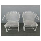 2x The Bid Wrought Iron Springer Rockers 2x The Bid Wrought Iron Springer Rockers