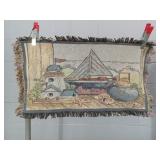 Sailboat & Lighthouse Tapestry