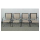 4x The Bid Metal Frame Patio Chairs 4x The Bid Metal Frame Patio Chairs