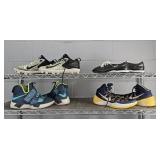 4 Pc Assorted Sneakers, Cleats, Golf Shoes