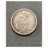 Better Grade 1875 Liberty Seated Dime Better Grade 1875 Liberty Seated Dime