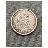 Better Grade 1875 Liberty Seated Dime