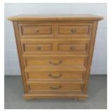 Vintage Bassett 5 Drawer Chest - Solid Wood