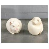 Lot Of Two Harmony Kingdom Roly Poly Figures Lot Of Two Harmony Kingdom Roly Poly Figures