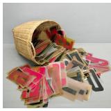 Large Basket Full Of Sign Numbers/letters Large Basket Full Of Sign Numbers/letters