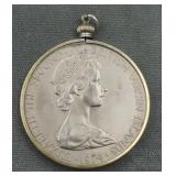 1974 One Dollar Coin British Virgin Isl Pendant