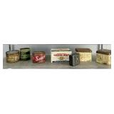 Lot Of Vintage Advertising Tins