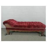 Antique Button Work Chaise Lounge