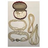 Vintage Pearl Multi Strand Necklaces And Modern Vintage Pearl Multi Strand Necklaces And Modern