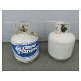 2x The Bid 15# Propane Tanks - One Has Some Gas 2x The Bid 15# Propane Tanks - One Has Some Gas