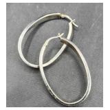 Sterling Hoop Pierced Earrings 4.6g Sterling Hoop Pierced Earrings 4.6g