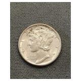 High Grade 1945 Mercury Dime