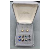 14k Yellow Gold Pierced Earrings With Pendants