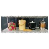 Lot Of Vintage Ice Buckets Lot Of Vintage Ice Buckets