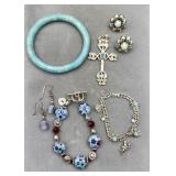 Jewelry Lot Glass Earrings Some Turquoise Jewelry Lot Glass Earrings Some Turquoise