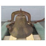Large Antique #2 Iron Bell Some Mount Issues Large Antique #2 Iron Bell Some Mount Issues