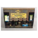 Vintage Sunoco Metal Patches Display Vintage Sunoco Metal Patches Display
