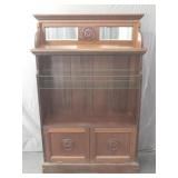 Small Antique Display W Storage Small Antique Display W Storage