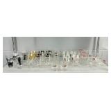Lot Of Vintage And Advertising Glassware Lot Of Vintage And Advertising Glassware